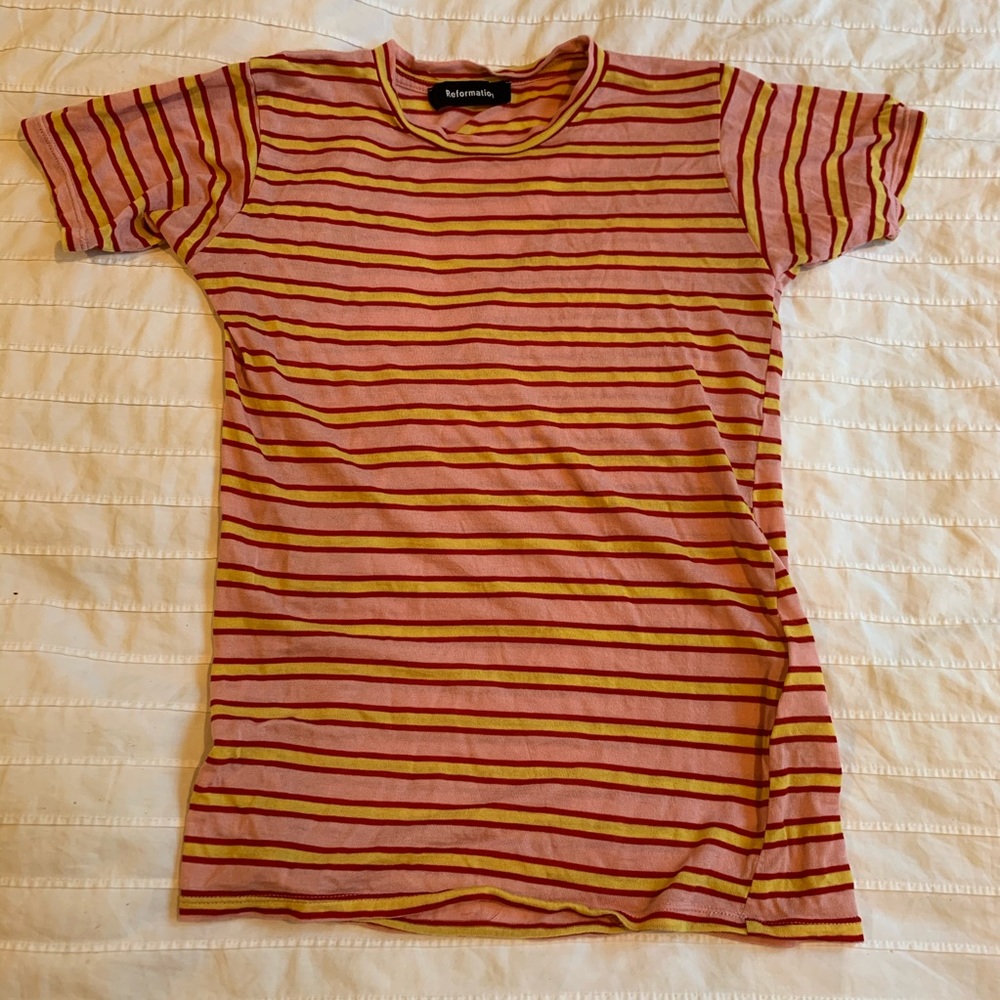 Reformation Striped Tee